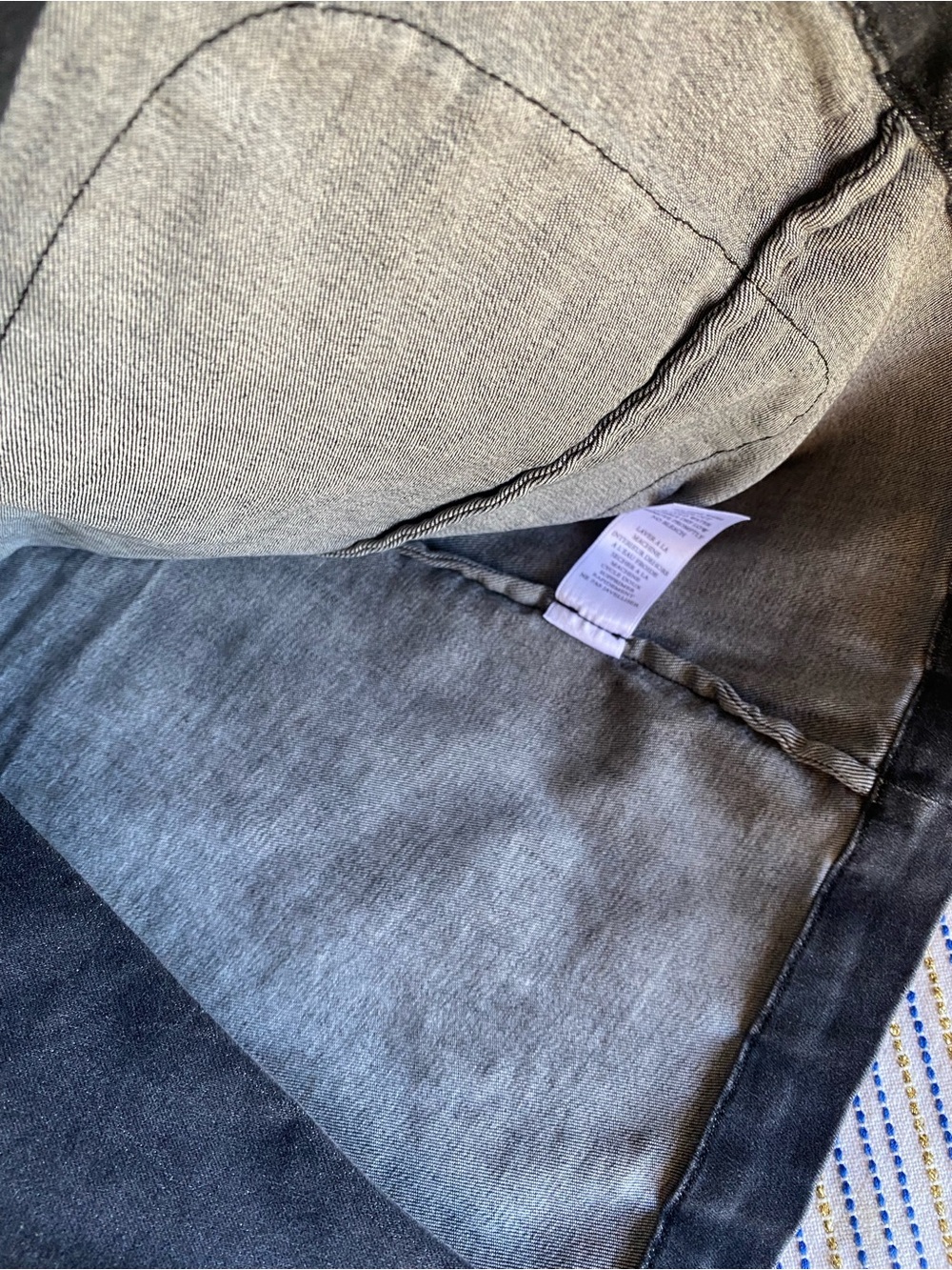 Frank & Eileen Men's Double-Breasted Gray Cotton Pea Coat Sz M - Picture 7 of 10